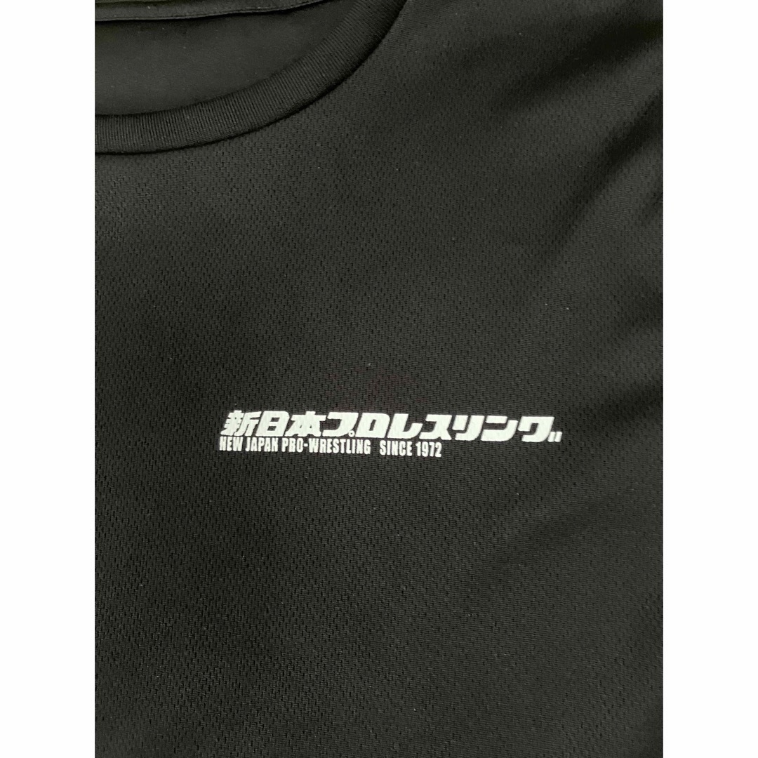 新日本プロレス　NJPW 公認　吸水速乾　半袖シャツ　ブラック　L 完売 メンズのトップス(Tシャツ/カットソー(半袖/袖なし))の商品写真