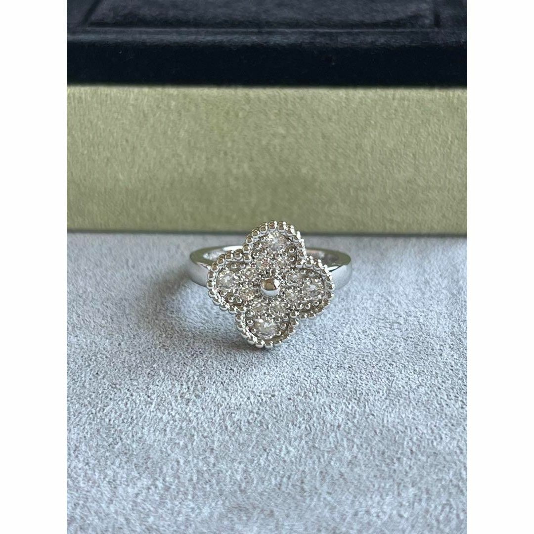最高品質　ホワイトゴールド　13号 リング指輪　モアサナイト　ダイヤモンド WG レディースのアクセサリー(リング(指輪))の商品写真