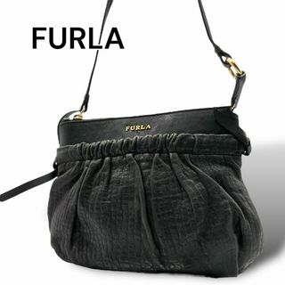 フルラ(Furla)のFURLA　フルラ　ショルダーバッグ　ミニバッグ　ブラック　レザー　A228(ショルダーバッグ)