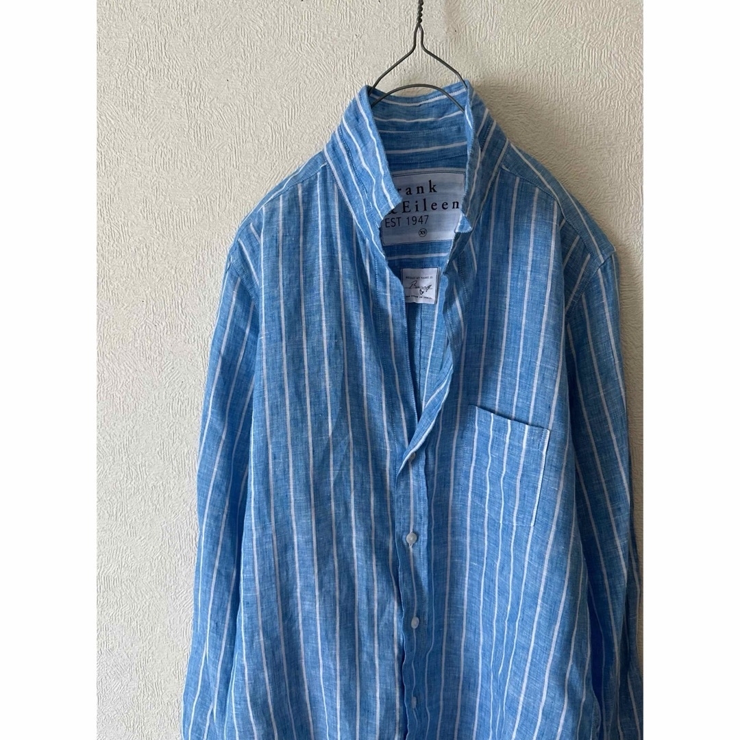 L'Appartement DEUXIEME CLASSE(アパルトモンドゥーズィエムクラス)のFRANK＆EILEEN Blue×White linenshirtBARRY レディースのトップス(シャツ/ブラウス(長袖/七分))の商品写真