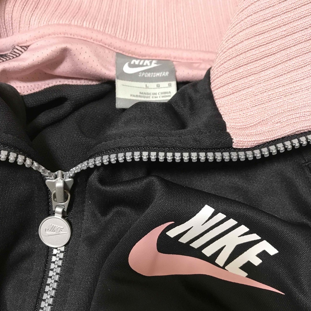 NIKE(ナイキ)のNIKE ジャージ　トップス　レディースLサイズ　黒×ピンク レディースのレディース その他(その他)の商品写真