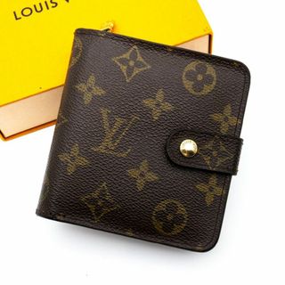 ルイヴィトン(LOUIS VUITTON)の★美品★ ヴィトン 二つ折り財布 モノグラム コンパクトジップ コンパクト(財布)