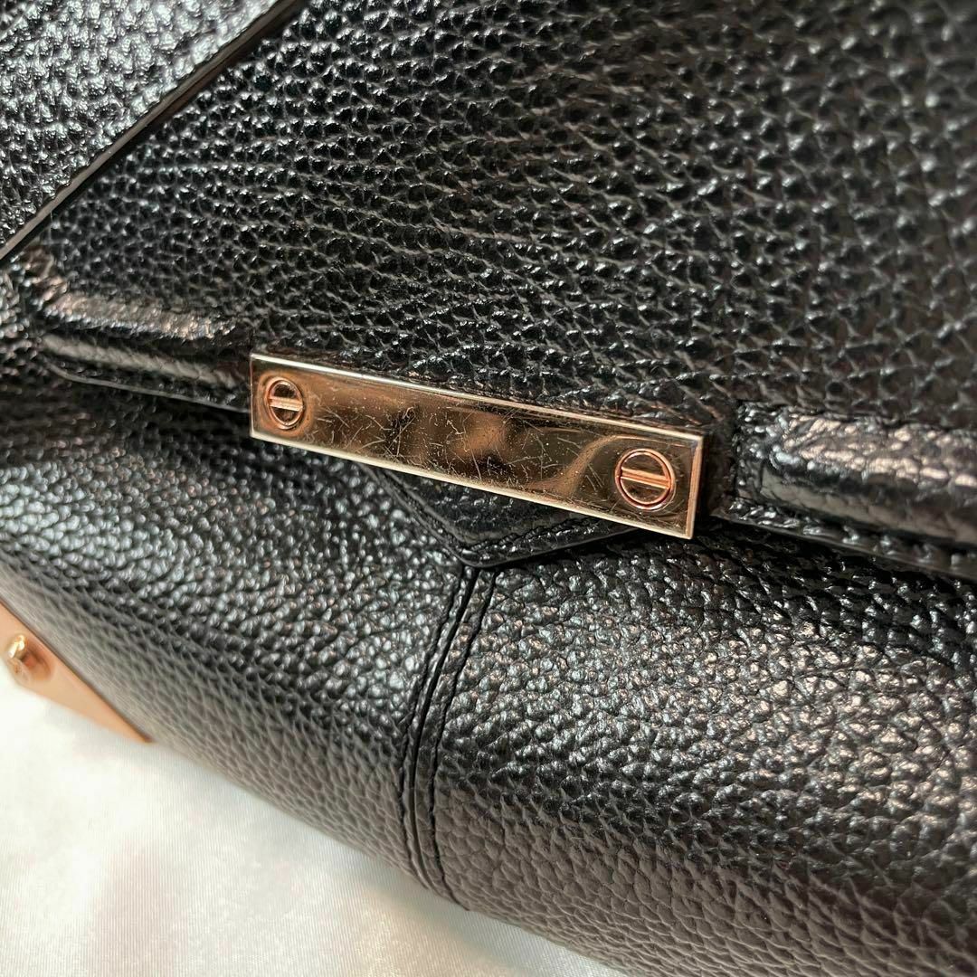 Alexander Wang(アレキサンダーワン)の美品◇アレキサンダーワン　シボ革 ショルダーバッグ　ピンクゴールド金具 レディースのバッグ(ショルダーバッグ)の商品写真