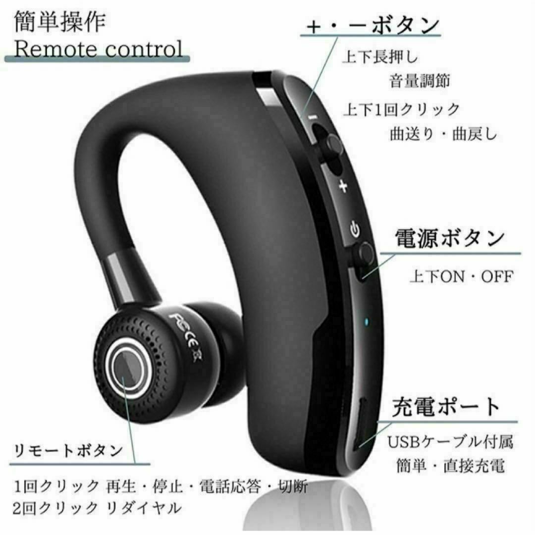 Bluetooth ワイヤレスイヤホン　片耳　高音質　生活防水 スマホ/家電/カメラのオーディオ機器(ヘッドフォン/イヤフォン)の商品写真
