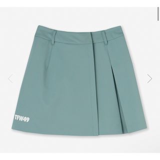 TFW49 SIDE TUCK WRAP SKIRT（GREEN）Lサイズ(ミニスカート)