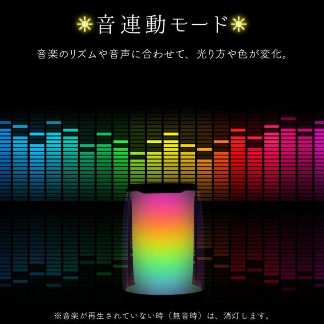 ★幻想的★ LED スピーカー 高音質 Bluetooth microSD 有線 スマホ/家電/カメラのオーディオ機器(スピーカー)の商品写真