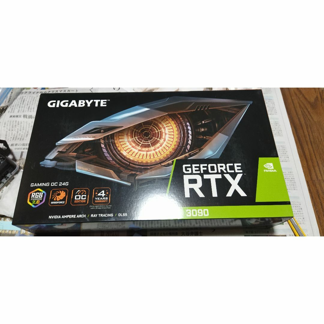 GIGABYTE(ギガバイト)のGPU RTX 3090 GV-N3090GAMING OC-24GD スマホ/家電/カメラのPC/タブレット(PCパーツ)の商品写真