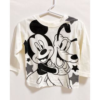 ディズニー(Disney)のミッキーマウス　長袖　ロングTシャツ　80(シャツ/カットソー)