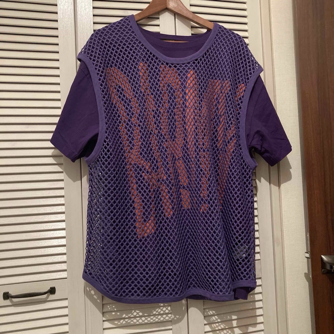 RNA(アールエヌエー)の定価9900円　RNA メッシュレイヤードTシャツ レディースのトップス(カットソー(半袖/袖なし))の商品写真