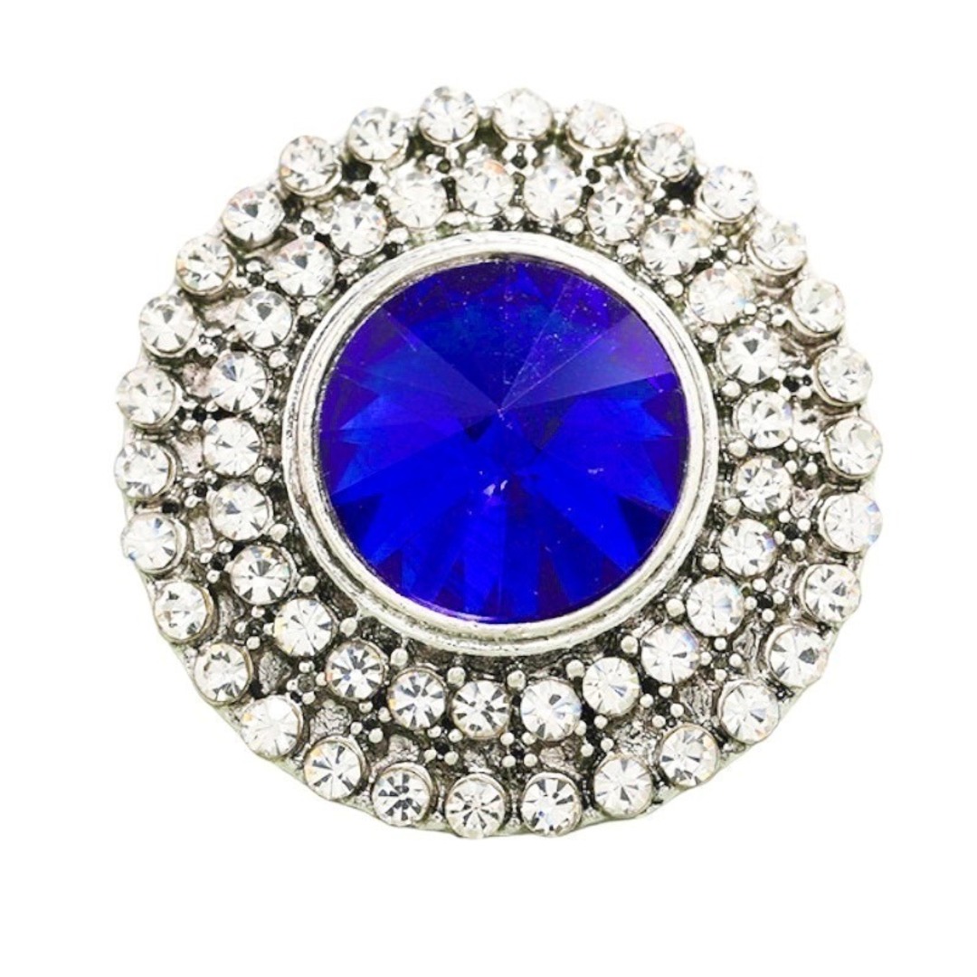 新品　レディース　ブルー　リング　指輪 　宝石　ブルー　シルバー　ゴージャス レディースのアクセサリー(リング(指輪))の商品写真