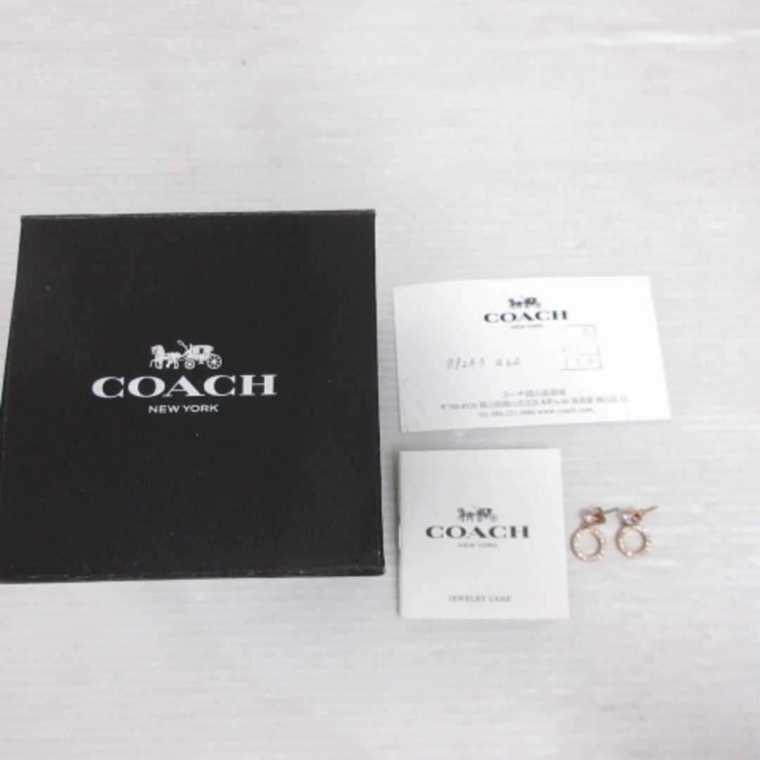 COACH(コーチ)のコーチ COACH ピアス ビジュー ラインストーン ゴールド スタッド レディースのアクセサリー(ピアス)の商品写真