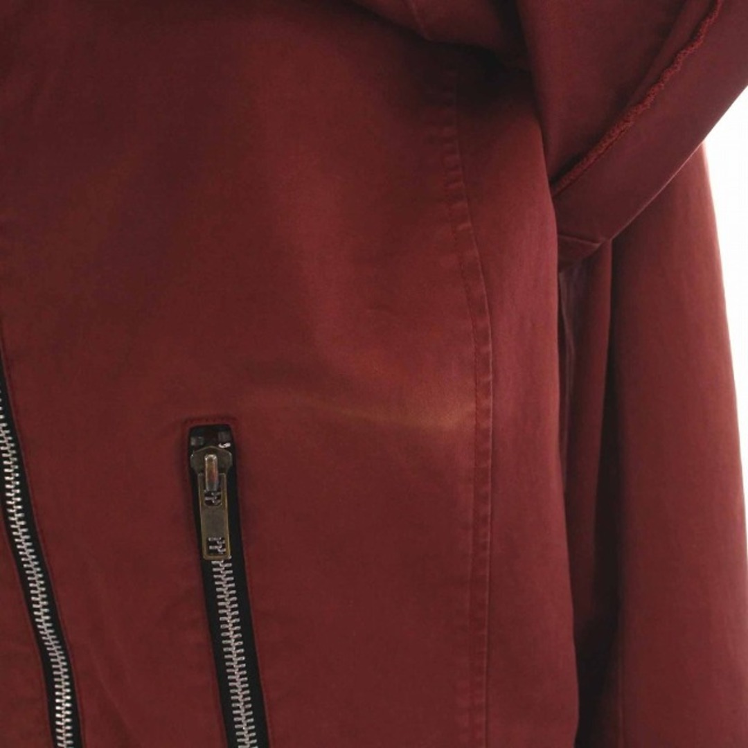 バジュラ 変形 ジャケット ビックカラー ジップアップ アウター M 赤 レッド レディースのジャケット/アウター(その他)の商品写真