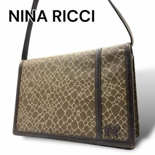 ニナリッチ(NINA RICCI)のニナリッチ　ハンドバッグ　ショルダーバッグ　ブラウン　レザー　K030(ショルダーバッグ)