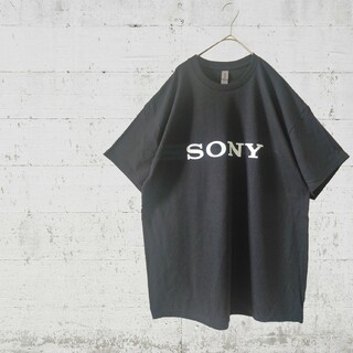 企業ロゴ ソニー SONY Tシャツ ブラック スケーター クラバーにも(Tシャツ/カットソー(半袖/袖なし))