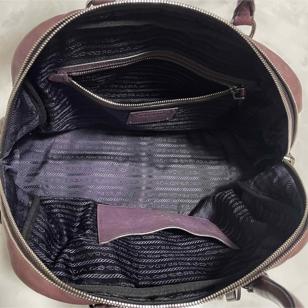 PRADA(プラダ)の本物 プラダ グラデーション レザー ミニボストンバッグ ハンドバッグ レディースのバッグ(ハンドバッグ)の商品写真