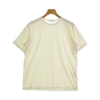 ナナミカ(nanamica)のnanamica ナナミカ Tシャツ・カットソー S ベージュx白(ボーダー) 【古着】【中古】(Tシャツ/カットソー(半袖/袖なし))