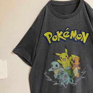 鬼フェードポケモンピカチュウアニメキャラクターTシャツ霜降りグランジ半袖tシャツ