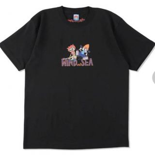 ウィンダンシー(WIND AND SEA)の新品　タグ付き　wind and sea パラッパラッパー　黒Tシャツ　M(Tシャツ/カットソー(半袖/袖なし))