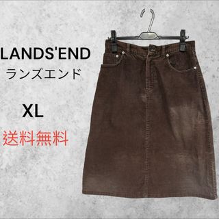 ランズエンド(LANDS’END)の90s LANDS'END コーデュロイスカート(ひざ丈スカート)