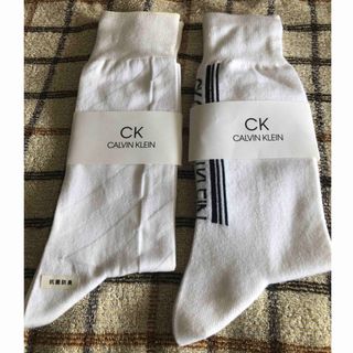 シーケーカルバンクライン(ck Calvin Klein)の新品　カルバンクライン　メンズ　　　　　靴下2点セット　25〜27cm(ソックス)