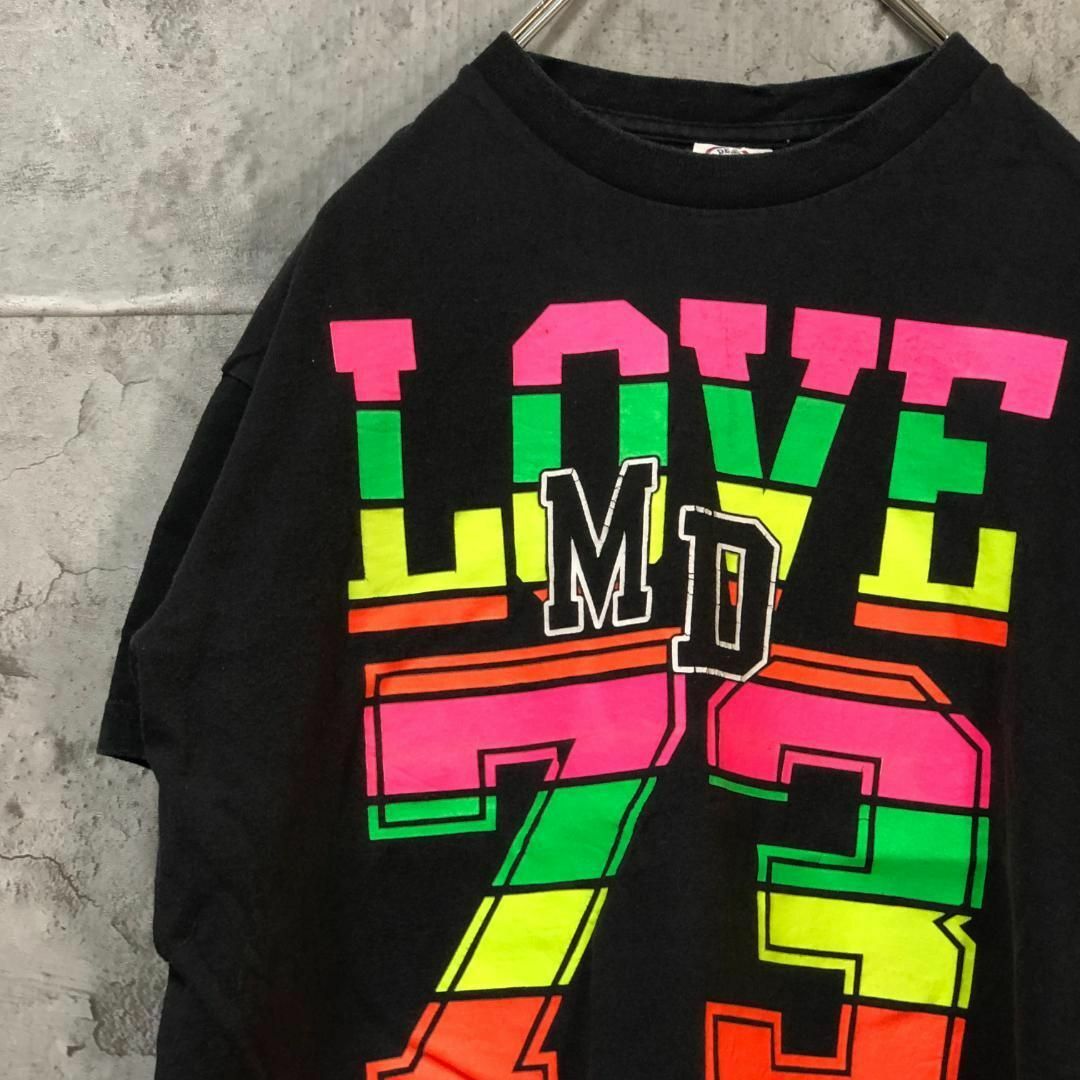 LOVE MD 73 カラフル デカロゴ USA輸入 Tシャツ メンズのトップス(Tシャツ/カットソー(半袖/袖なし))の商品写真