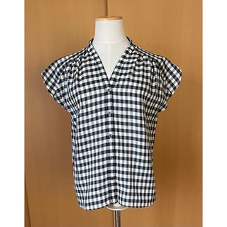 ノーリーズ(NOLLEY'S)の新品　NOLLEY'S ノーリーズ　ギンガムチェックカットソー　36(シャツ/ブラウス(半袖/袖なし))