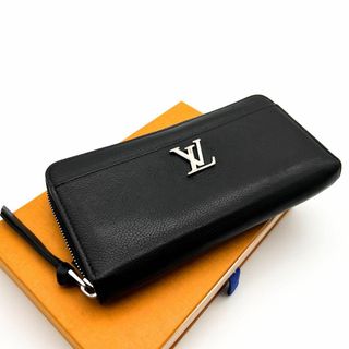 ルイヴィトン(LOUIS VUITTON)の【極美品】ルイヴィトン　ジッピーロックミー　長財布　黒　ラウンドファスナー(財布)