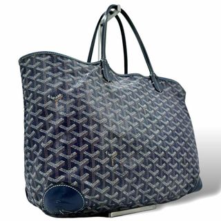 ゴヤール(GOYARD)のGOYARD トートバッグ ハンドバッグ サンルイPM 大容量 PVC ネイビー(トートバッグ)