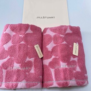 ジルスチュアート(JILLSTUART)の新品　フェイスタオル　ジルスチュアート　タオルミュージアム　ハート　タオル美術館(タオル/バス用品)