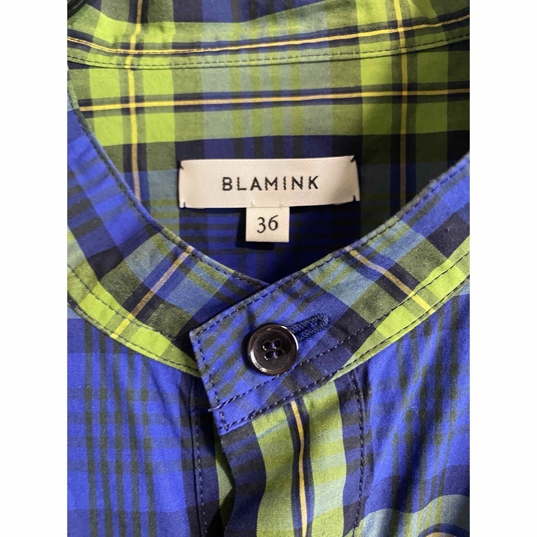 BLAMINK(ブラミンク)のBLAMINKブラミンク ワンピース チェック 36 レディースのワンピース(ロングワンピース/マキシワンピース)の商品写真