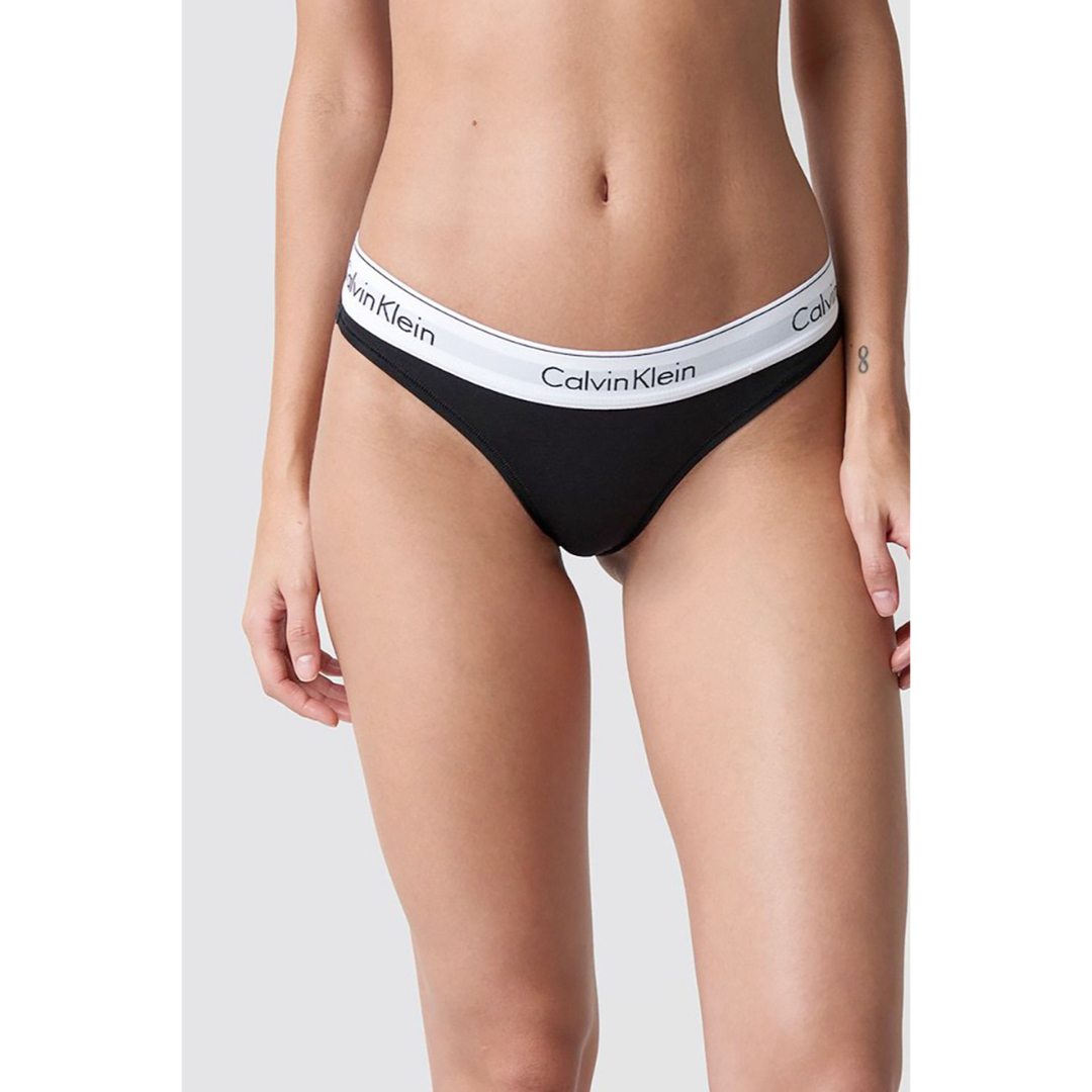 Calvin Klein(カルバンクライン)のCalvin Klein  トライアングルブラ & ショーツセット　黒/S レディースの下着/アンダーウェア(ブラ&ショーツセット)の商品写真