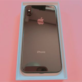 アップル(Apple)のiPhoneX スペースグレイ 64 GB SIMフリー(スマートフォン本体)