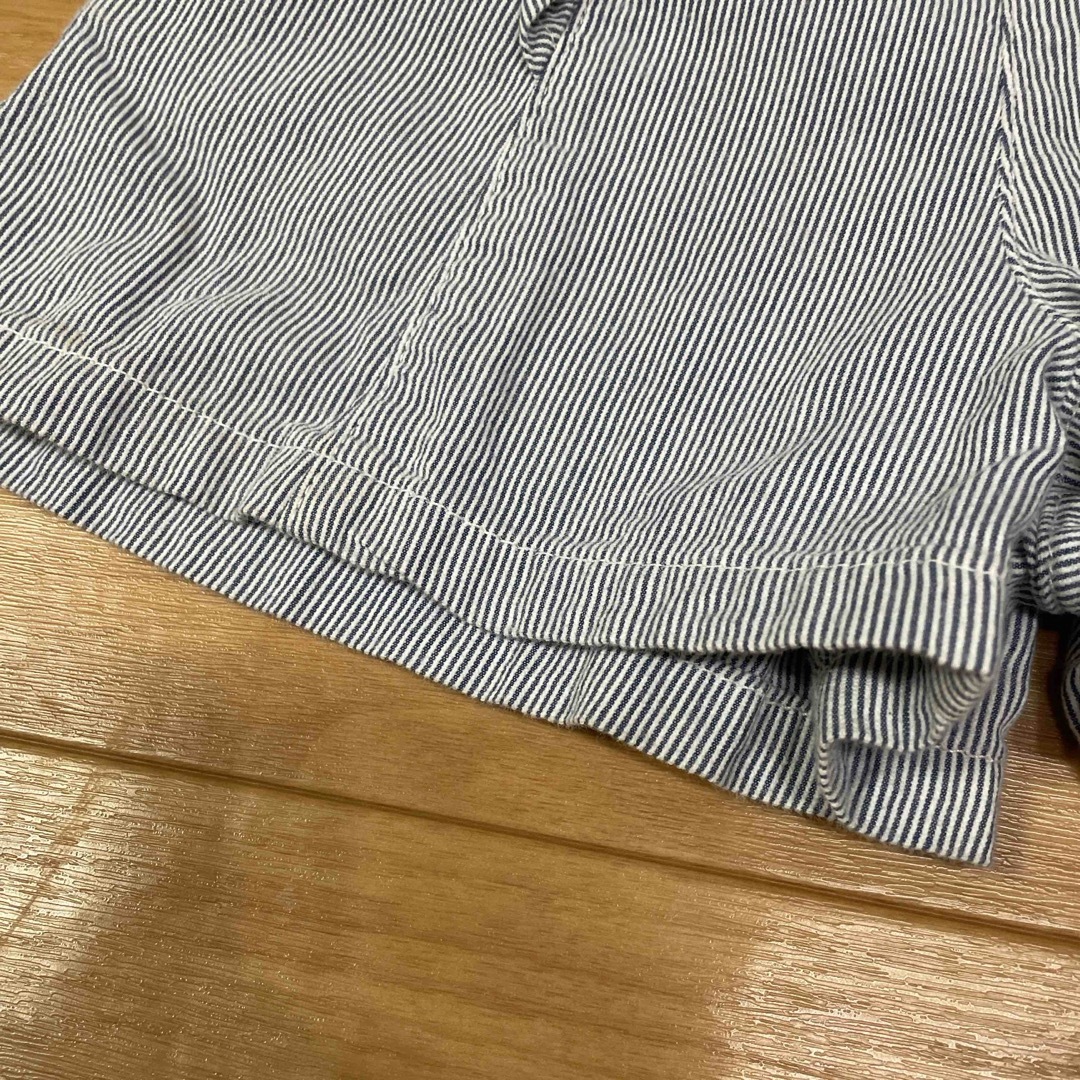 値下げ不可　100サイズ　ストライプ　キッズ　キュロット　 キッズ/ベビー/マタニティのキッズ服女の子用(90cm~)(スカート)の商品写真