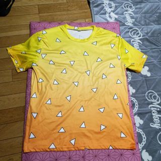 鬼滅の刃　我妻善逸風　散り三角　Tシャツ(Tシャツ(半袖/袖なし))