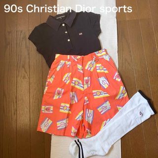 クリスチャンディオール(Christian Dior)の90s Christian Dior sports ゴルフプリントのキュロット(キュロット)