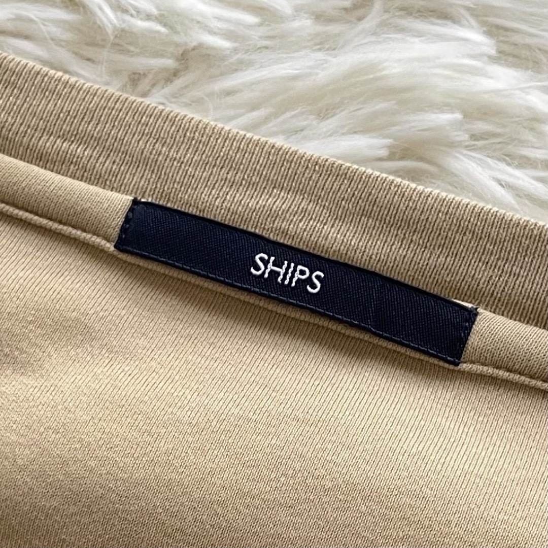 SHIPS(シップス)の【極美品】SHIPS シップス カットソー 長袖 メンズ 綿100％ 薄手 L メンズのトップス(Tシャツ/カットソー(半袖/袖なし))の商品写真