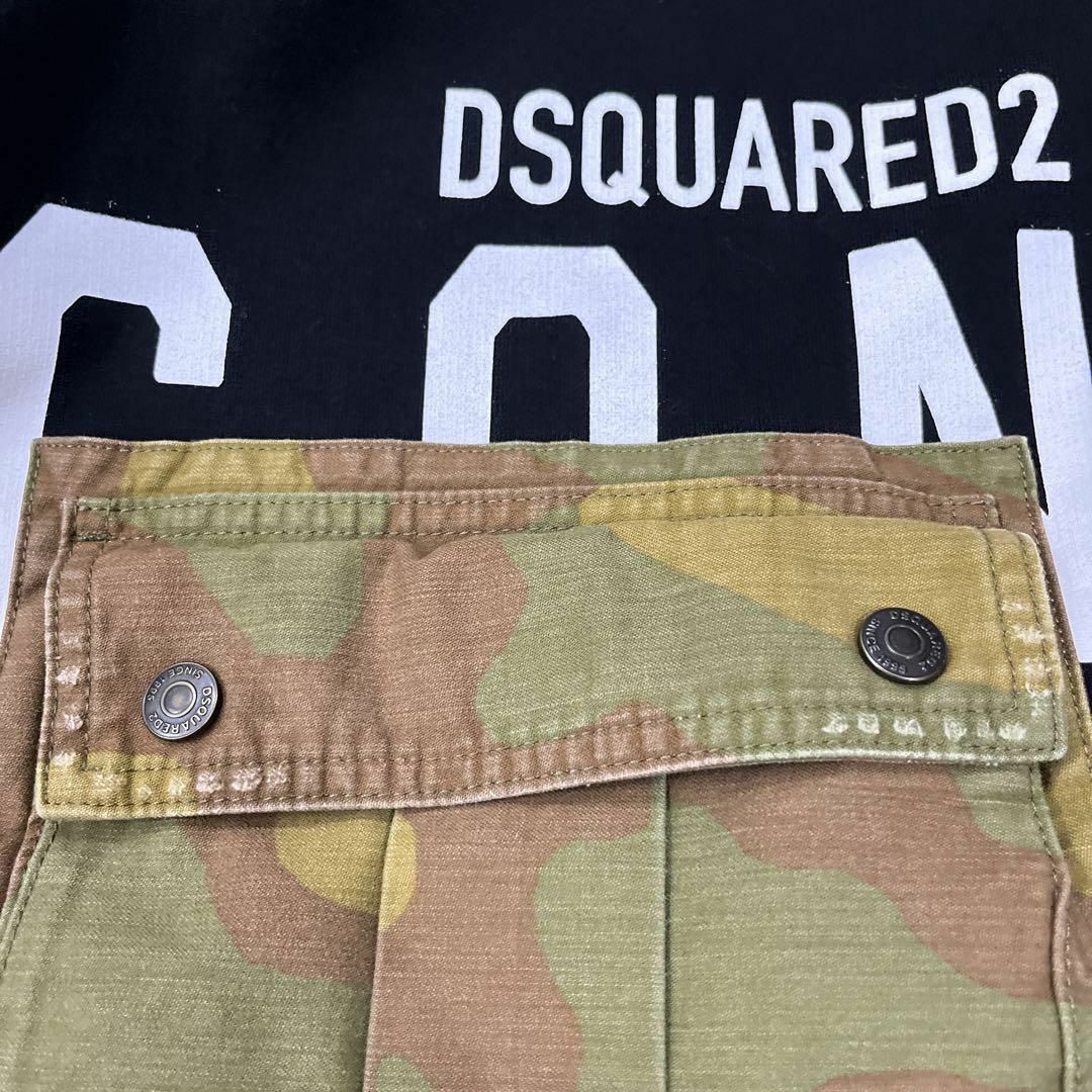 DSQUARED2(ディースクエアード)の希少　ディースクエアード　ICON パーカー　S79GU0045 ブラック　L メンズのトップス(パーカー)の商品写真