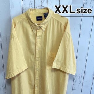 シャツ(shirts)のUSA古着　Catalina　半袖シャツ　XXLサイズ　イエロー　黄色　コットン(シャツ)