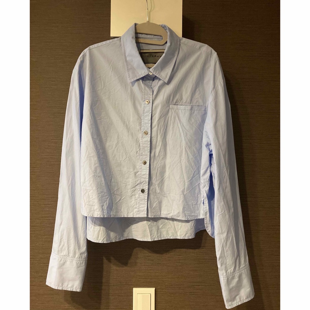 L'Appartement DEUXIEME CLASSE(アパルトモンドゥーズィエムクラス)の美品L'Appartement 【MINITZ/ミニッツ】SHORT SHIRT レディースのトップス(シャツ/ブラウス(長袖/七分))の商品写真