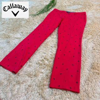 Callaway - 【美品】Callaway キャロウェイ　ゴルフ　パンツ 総柄　ピンク　Mサイズ