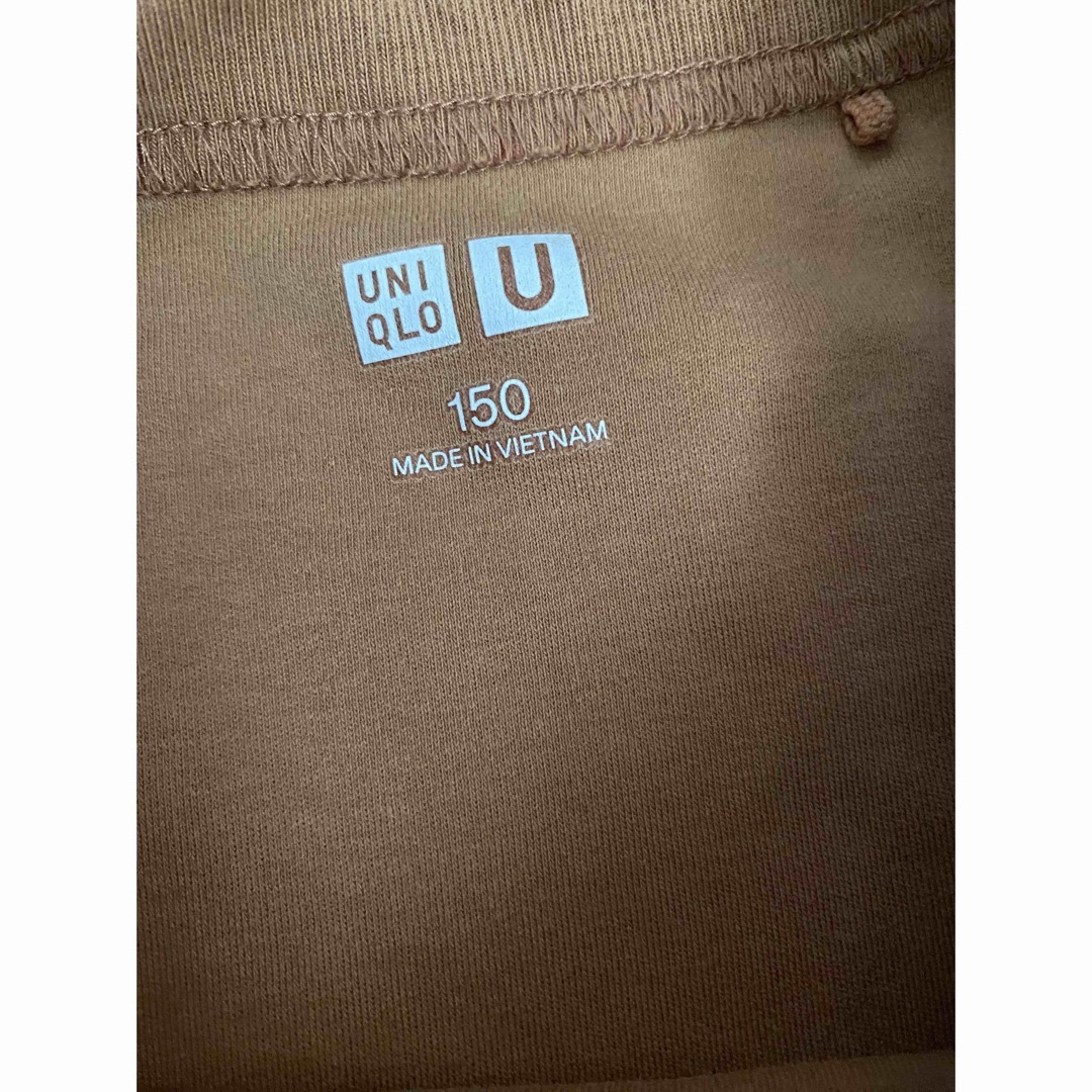 UNIQLO(ユニクロ)のUNIQLO U ユニクロ　ガールズワンピース　女の子　150 キッズ/ベビー/マタニティのキッズ服女の子用(90cm~)(ワンピース)の商品写真