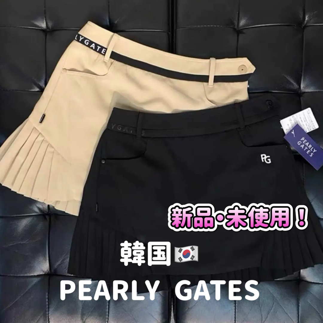 PEARLY GATES(パーリーゲイツ)の韓国 PEARLY GATES プリーツスカート スポーツ/アウトドアのゴルフ(ウエア)の商品写真