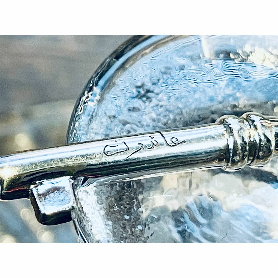 Palestine Key パレスチナの鍵　手書きアラビア文字刻印 レディースのアクセサリー(ネックレス)の商品写真