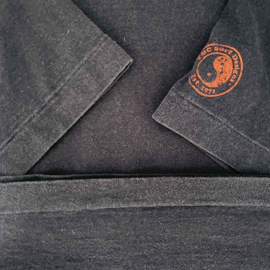 VINTAGE(ヴィンテージ)の一点物 90年代ビンテージ　T&Cドラゴン　袖プリント　陰陽マークTシャツ メンズのトップス(Tシャツ/カットソー(半袖/袖なし))の商品写真