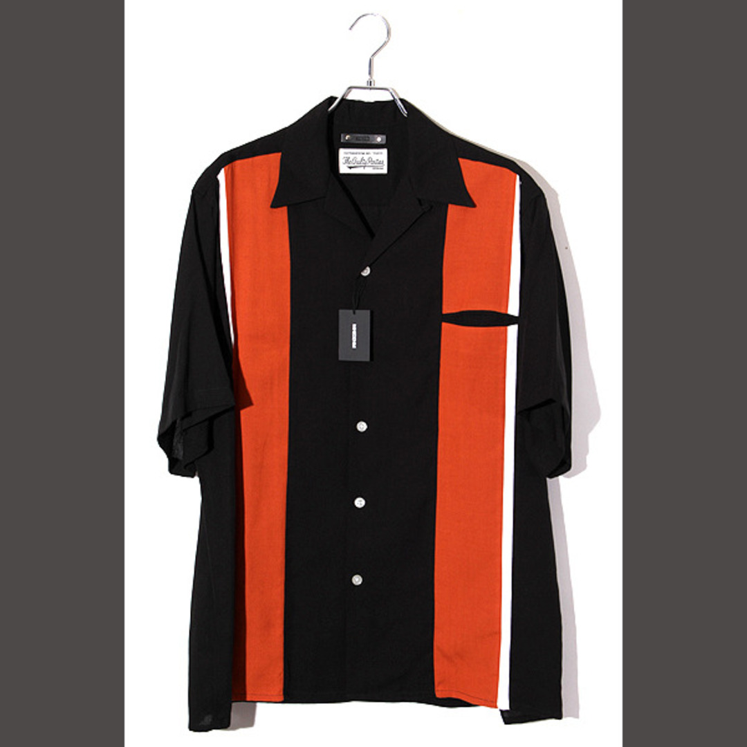 WACKO MARIA(ワコマリア)の未使用品 23SS マインデニム ワコマリア 半袖 オープンカラーシャツ L 黒 メンズのトップス(シャツ)の商品写真
