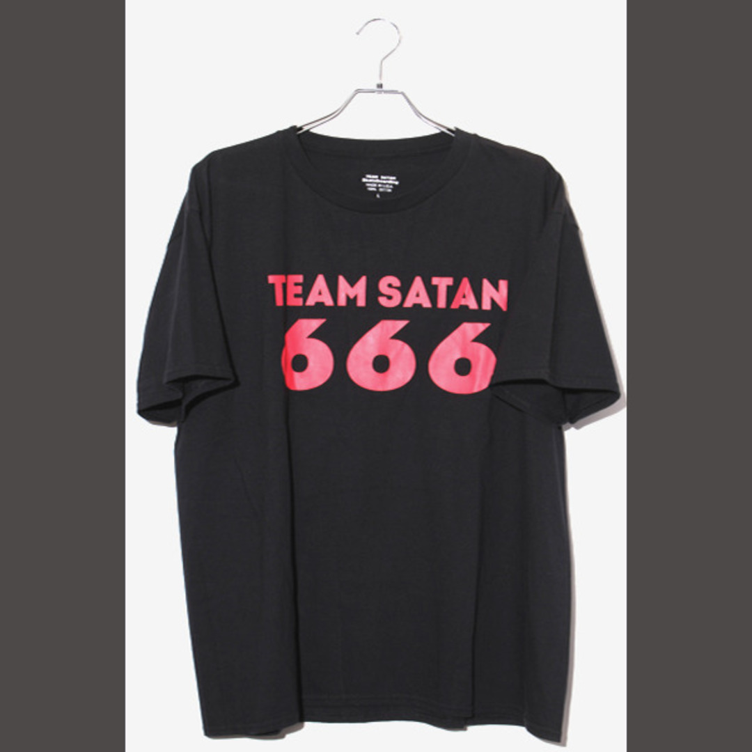 other(アザー)のチームサタン TEAM SATAN 666 コットン 半袖Tシャツ L ブラック メンズのトップス(Tシャツ/カットソー(半袖/袖なし))の商品写真