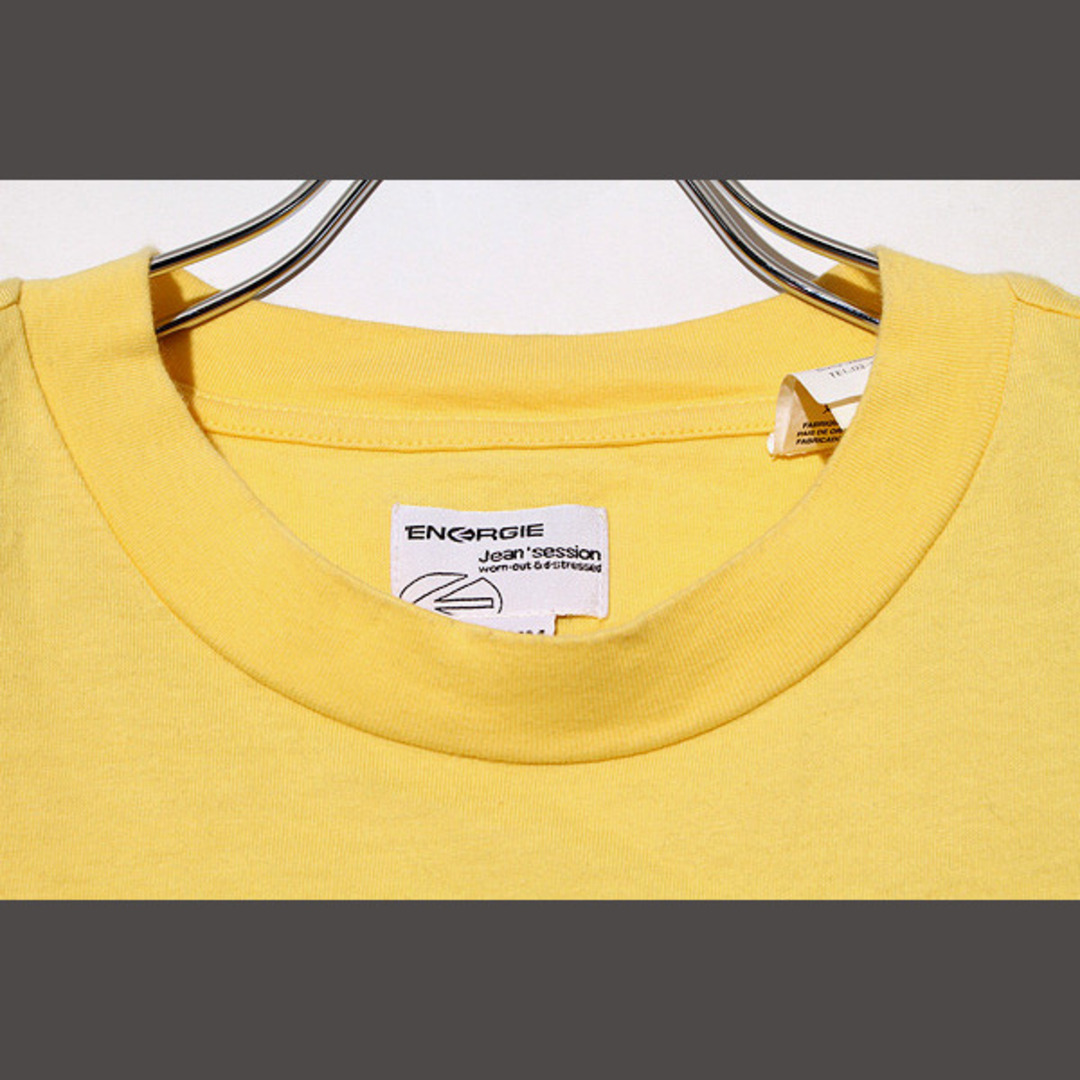 ENERGIE(エナジー)のエナジー コットン ロボットプリント クルーネック 半袖Tシャツ M イエロー メンズのトップス(Tシャツ/カットソー(半袖/袖なし))の商品写真