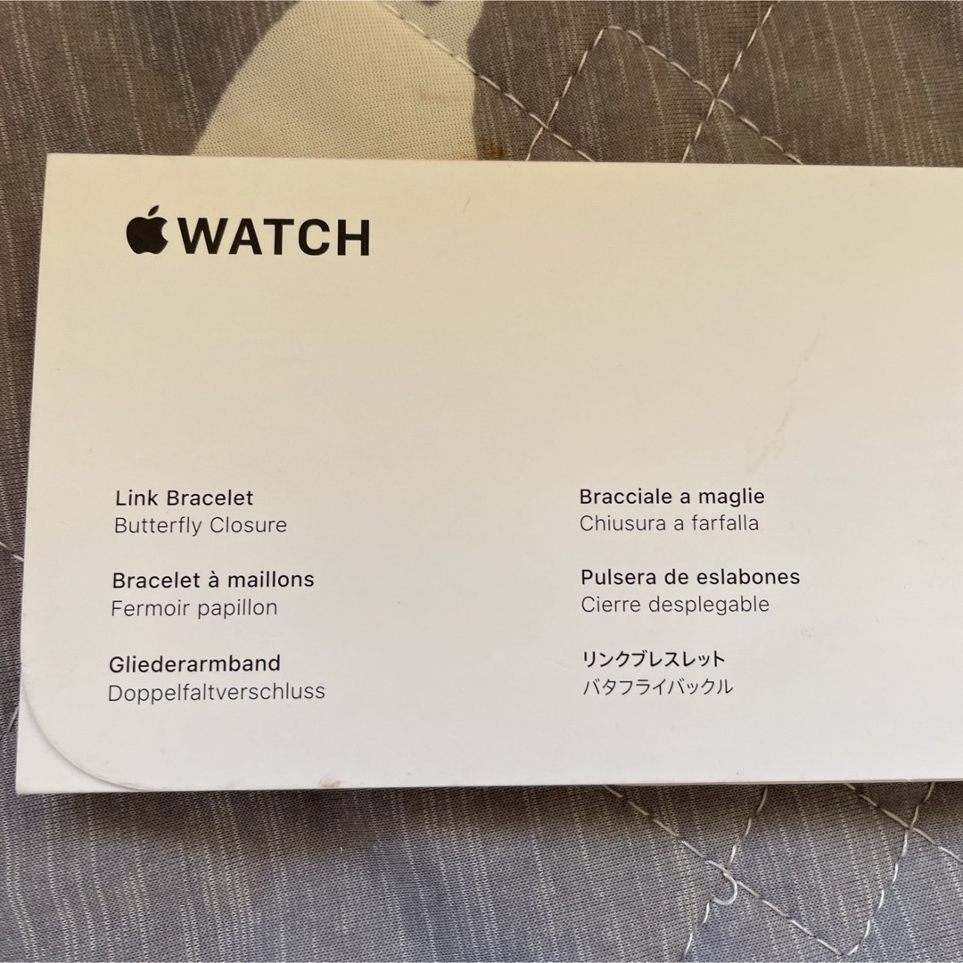 Apple Watch(アップルウォッチ)の新品 Apple Watch 38mm他 ブラック リンクブレスレット 純正品 メンズの時計(金属ベルト)の商品写真