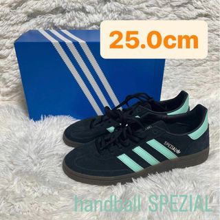 アディダス(adidas)のアディダス ハンドボール スペツィアル コアブラック クリアミント 25cm(スニーカー)