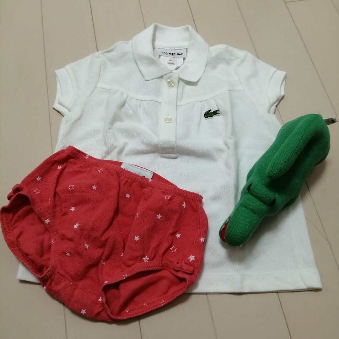 LACOSTE(ラコステ)のラコステ　ベビー　3点セット キッズ/ベビー/マタニティのベビー服(~85cm)(Ｔシャツ)の商品写真